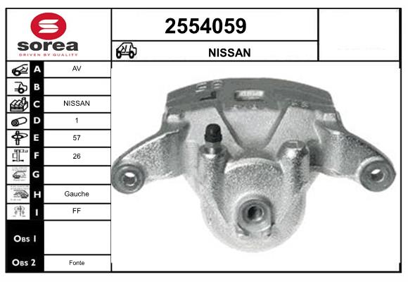 Etrier frana 2554059 EAI