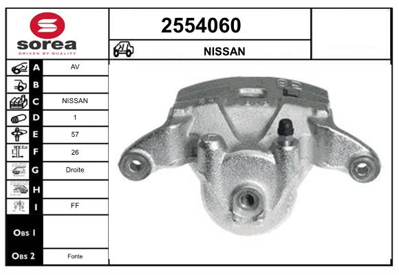 Etrier frana 2554060 EAI