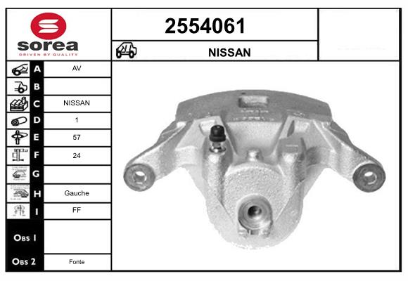 Etrier frana 2554061 EAI