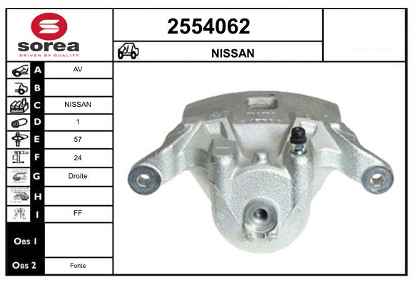 Etrier frana 2554062 EAI