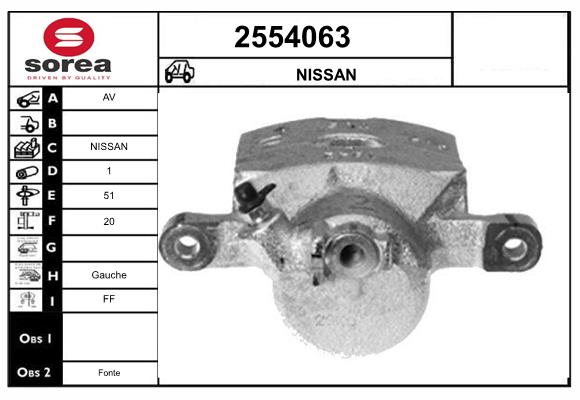 Etrier frana 2554063 EAI