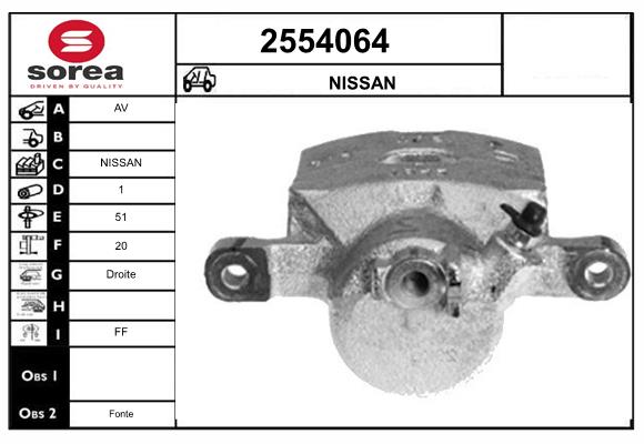 Etrier frana 2554064 EAI