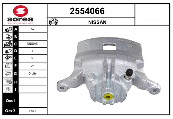 Etrier frana 2554066 EAI