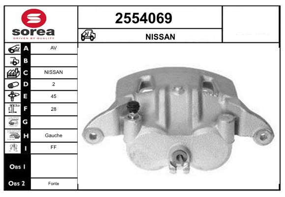 Etrier frana 2554069 EAI