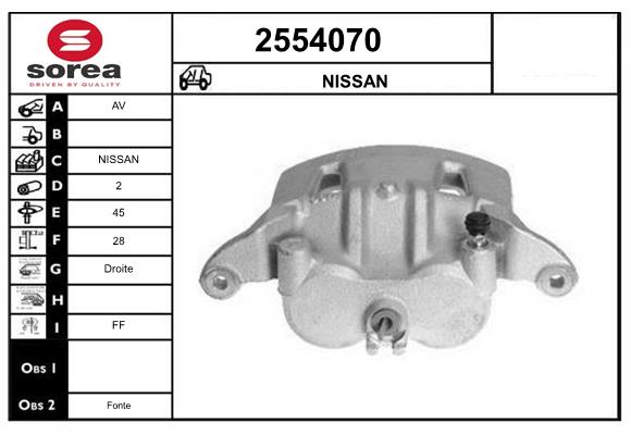 Etrier frana 2554070 EAI