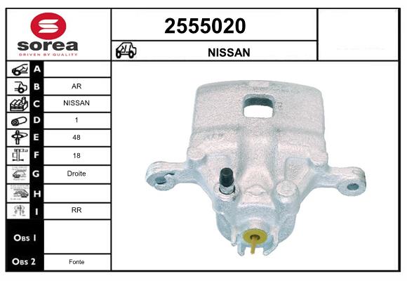 Etrier frana 2555020 EAI