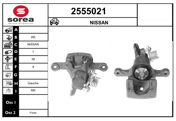 Etrier frana 2555021 EAI