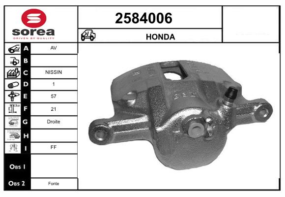 Etrier frana 2584006 EAI
