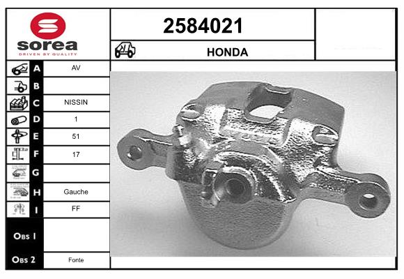 Etrier frana 2584021 EAI
