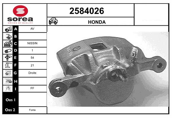Etrier frana 2584026 EAI