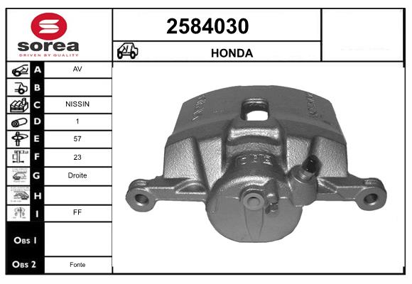 Etrier frana 2584030 EAI