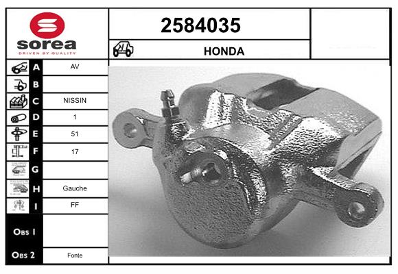 Etrier frana 2584035 EAI