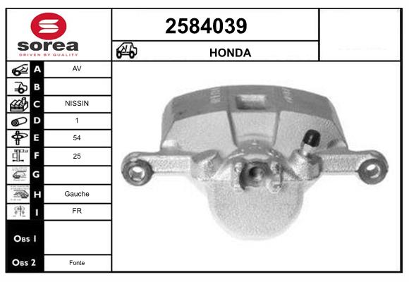 Etrier frana 2584039 EAI