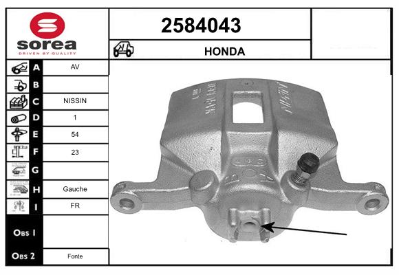 Etrier frana 2584043 EAI