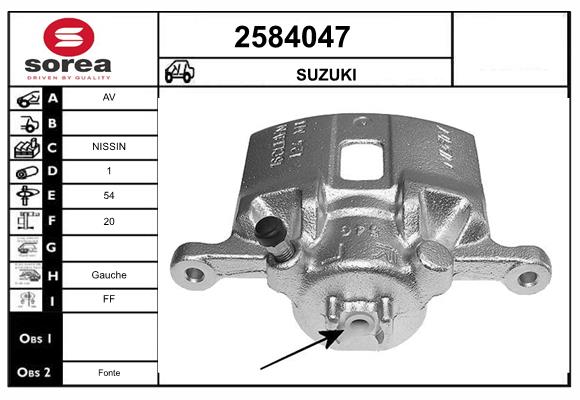 Etrier frana 2584047 EAI