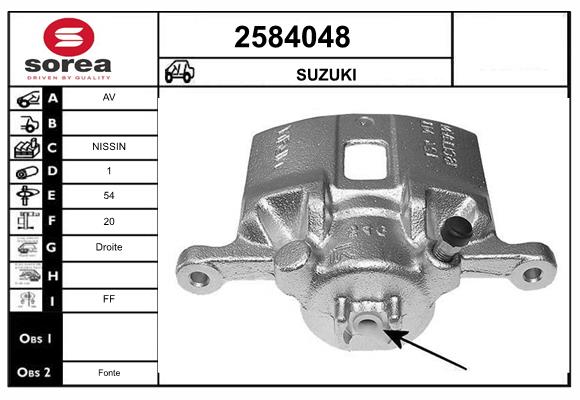 Etrier frana 2584048 EAI