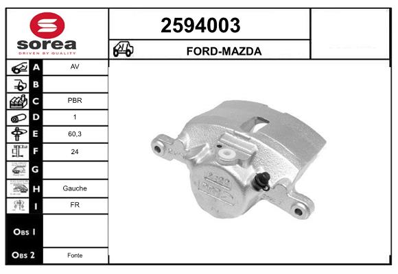 Etrier frana 2594003 EAI