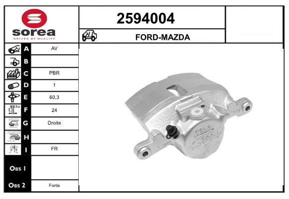 Etrier frana 2594004 EAI