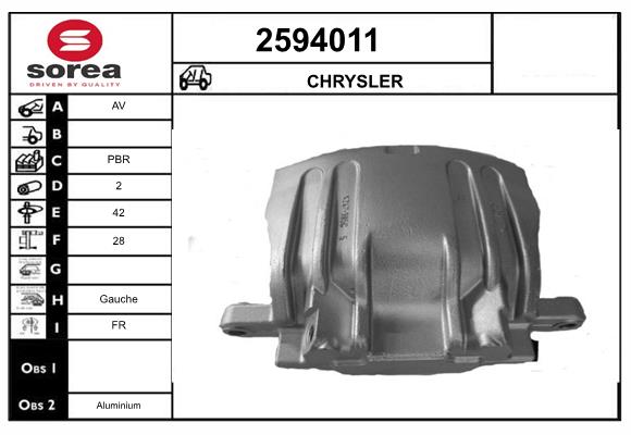Etrier frana 2594011 EAI