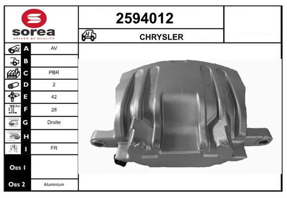 Etrier frana 2594012 EAI