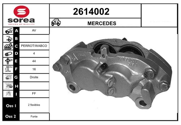 Etrier frana 2614002 EAI