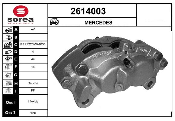Etrier frana 2614003 EAI
