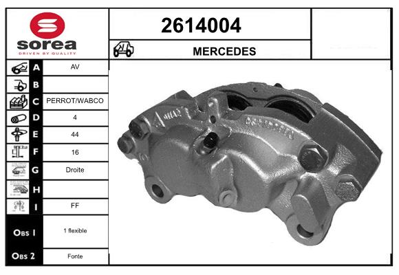 Etrier frana 2614004 EAI