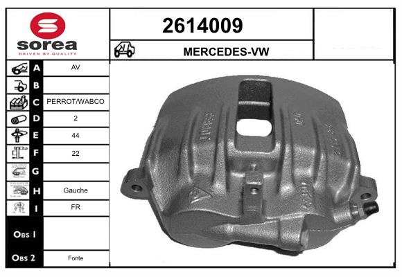 Etrier frana 2614009 EAI