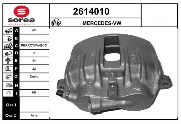 Etrier frana 2614010 EAI
