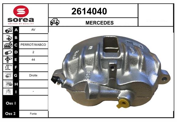 Etrier frana 2614040 EAI