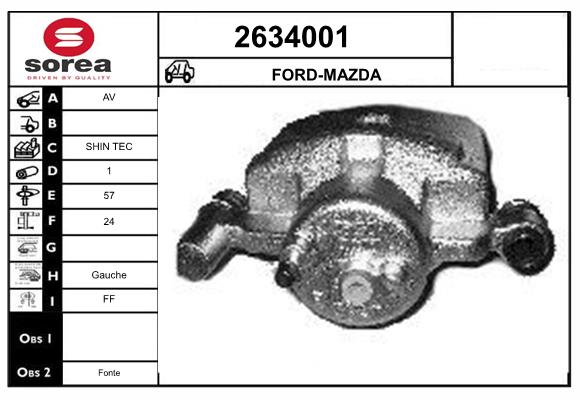Etrier frana 2634001 EAI