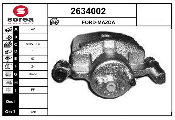 Etrier frana 2634002 EAI