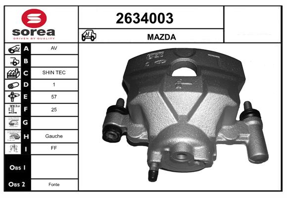 Etrier frana 2634003 EAI