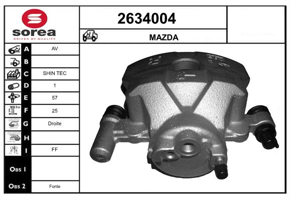 Etrier frana 2634004 EAI