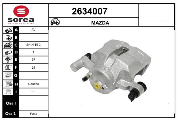 Etrier frana 2634007 EAI
