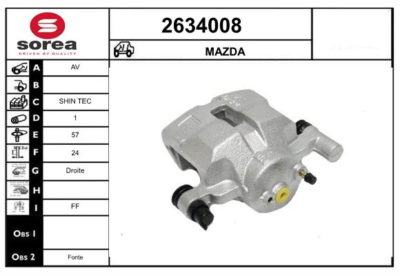 Etrier frana 2634008 EAI