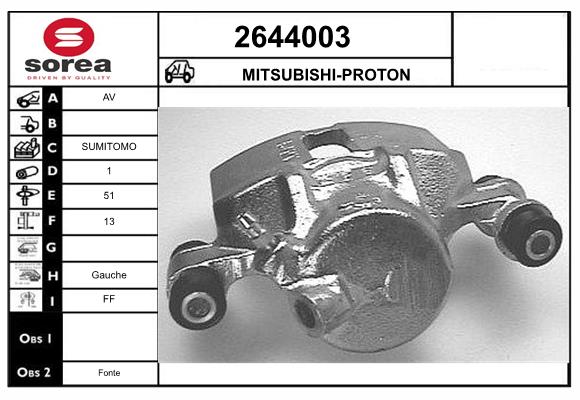 Etrier frana 2644003 EAI