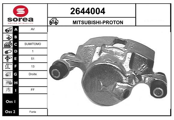 Etrier frana 2644004 EAI