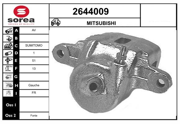 Etrier frana 2644009 EAI