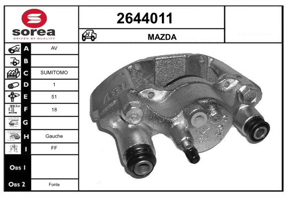 Etrier frana 2644011 EAI