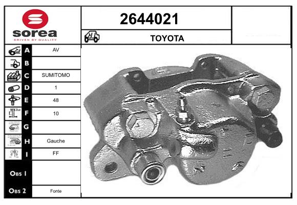 Etrier frana 2644021 EAI