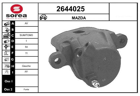 Etrier frana 2644025 EAI