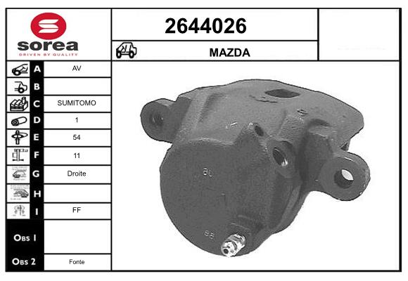 Etrier frana 2644026 EAI