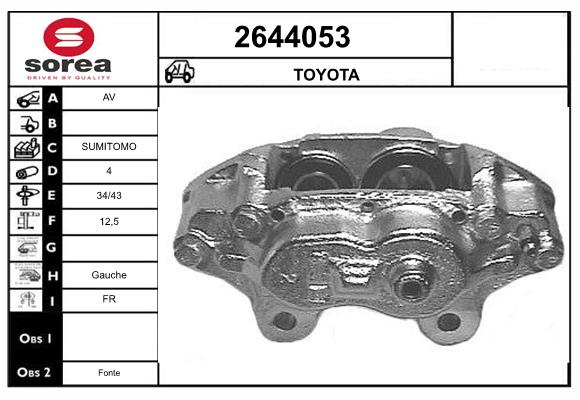 Etrier frana 2644053 EAI