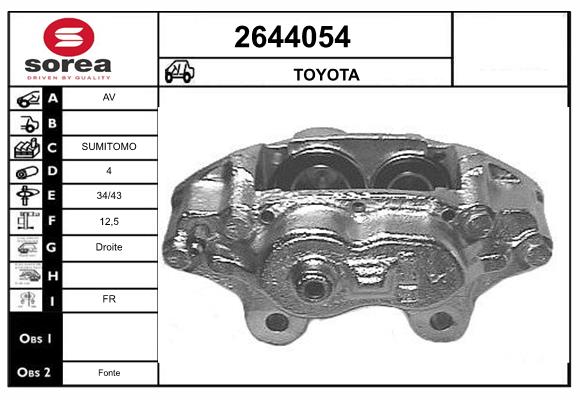 Etrier frana 2644054 EAI