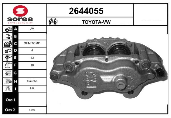 Etrier frana 2644055 EAI