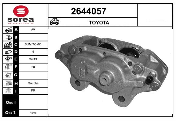 Etrier frana 2644057 EAI
