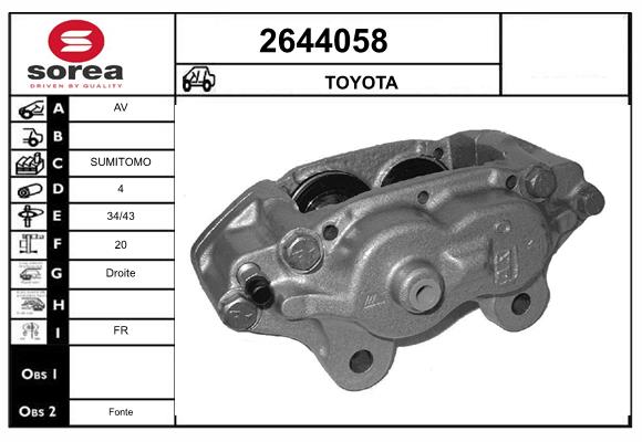 Etrier frana 2644058 EAI