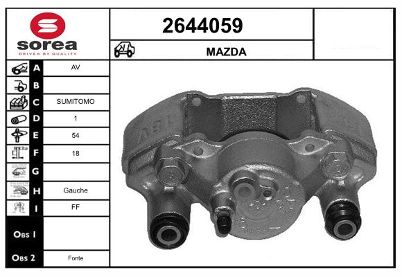 Etrier frana 2644059 EAI