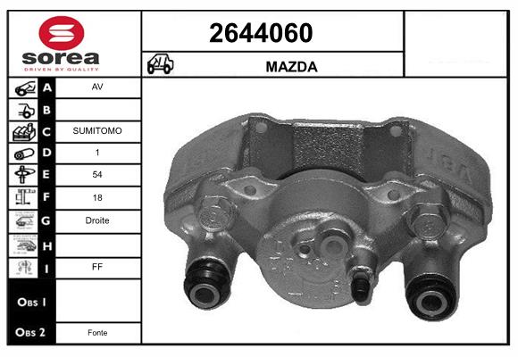Etrier frana 2644060 EAI